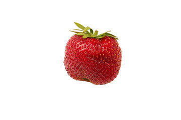 Fresh group of berries isolated on a white background.