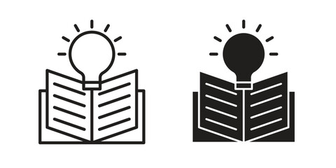 Knowledge icon graphic doodle, sketch, outline drawing Vector illustration