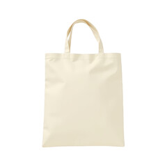 Empty natural canvas tote bag.