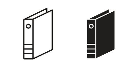 Binder icon graphic doodle, sketch, outline drawing Vector illustration