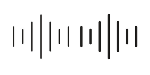 Audio icon graphic doodle, sketch, outline drawing Vector illustration