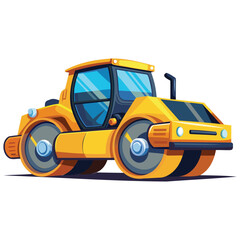 Fototapeta premium Heavy Duty Road Roller Graphics