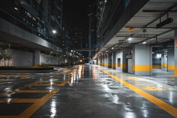 Stunning photo of modern Urban Parking Area.