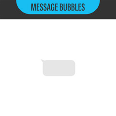 Messages Bubbles. Vector design template of message bubbles chat boxes. Place your own text to the message clouds. Composed dialogues using samples bubbles 