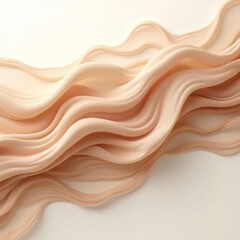 Flowing organic brown ribbons in abstract texture for high‑end product visuals