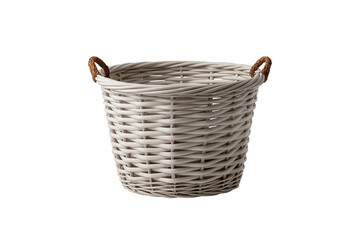 Obraz premium Empty laundry basket isolated on white background