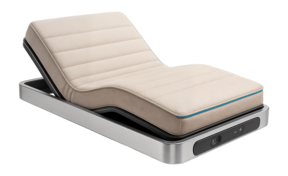 Cabin bed with adjustable mattress and ventilation controls