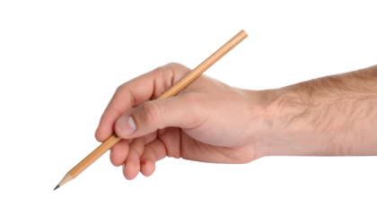 The art of precision, a hand gently holds pencil, ready to create