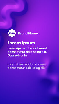 Text Animation and Logo Revealon Vibrant Colorful Background