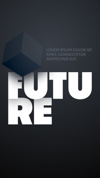 Abstract Text Animation Template | Vertical Resolution