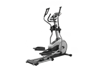 Elliptical exercise machine isolated on transparent background
