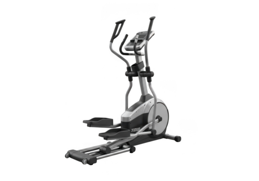 Elliptical exercise machine isolated on transparent background