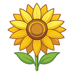 Fototapeta premium Bright Sunflower Graphics