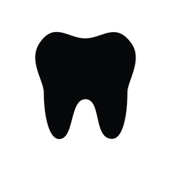 teeth icon. Simple vector sign.