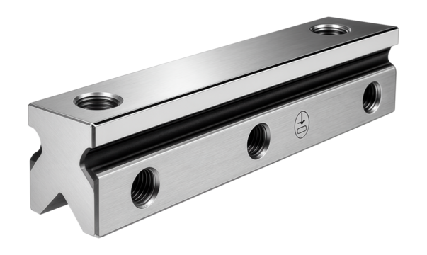 Precision-machined dovetail profile rail for linear motion systems in a robotics laboratory