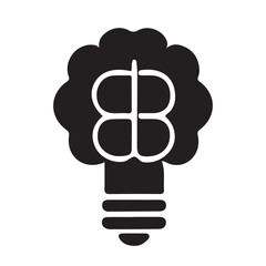 Innovation and Creative Idea Icon Set – Flat Vector Light Bulb and Symbol Collection