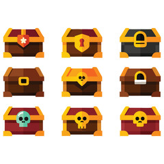 Antique Treasure Chest Graphics