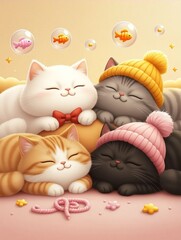 Fototapeta premium Cat wallpaper 