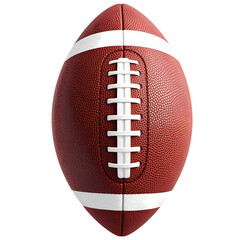 american football isolated on white