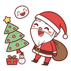 santa claus with gifts