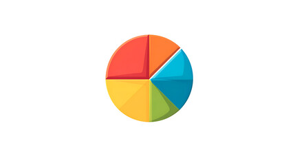 Colorful Segmented Pie Chart Data Visualization Infographic for Business and Finance Reports