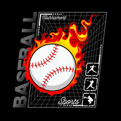 Baseball  Sports Tournament,vector illustration