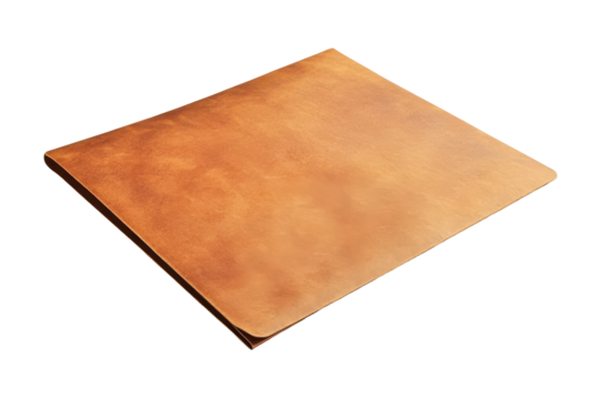 Brown paper envelope isolated on transparent background. Blank brown envelope isolated on white background.