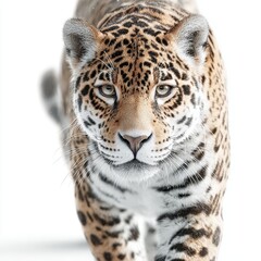 Fototapeta premium Intense Staring on White Background