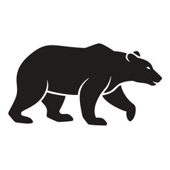 Fototapeta premium Majestic Black Bear Walking Confidently Through Wilderness Nature Scene