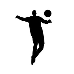 silhouette of a man jumping