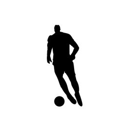 football player silhouette sport vector