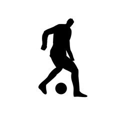 football player silhouette sport vector