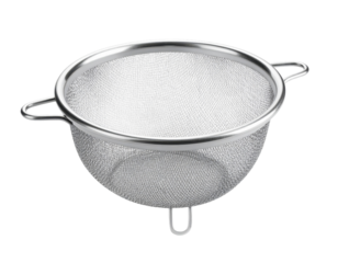 Stainless Steel Mesh Strainer for Kitchen Use and Food Preparation