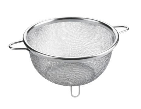 Stainless Steel Mesh Strainer for Kitchen Use and Food Preparation