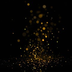 블랙배경에 골드 펄 보케 글리터 시상식 배경The background of the Gold Pearl Bokeh Glitter Awards