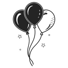Simple Balloon Symbol for Celebration Design