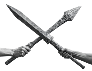 Conflict of Arms: Swords and Spears in a Striking Standoff