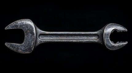 Spanner on a black background.