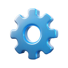 3D icon of gear 