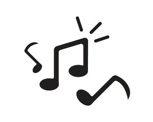 sound wave music note icon