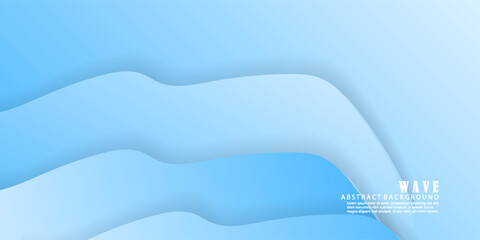 Abstract blue waves background, minimal waves design concept