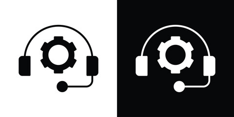 Technical support icon. Vector Template. Concept Icon flat design.