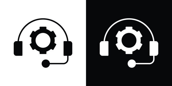 Technical support icon. Vector Template. Concept Icon flat design.