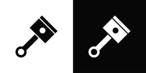 Piston icon. Vector Template. Concept Icon flat design.