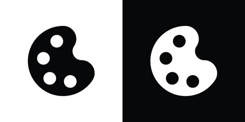 Palette icon. Vector Template. Concept Icon flat design.