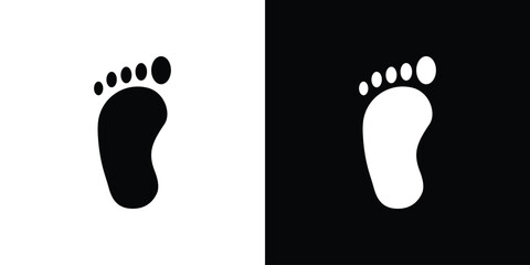 Foot icon. Vector Template. Concept Icon flat design.