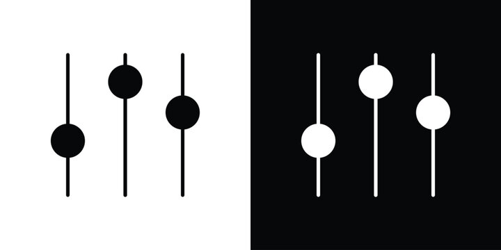 Equalizer icon. Vector Template. Concept Icon flat design.