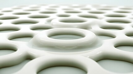 Fototapeta premium Abstract pattern of interlocking rings.