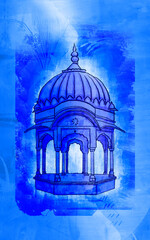 Ancient chhatri architecture Rajasthan 