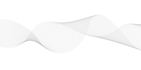 Abstract vector background white and grew wavy lines. EPS 10